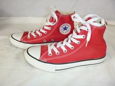 Converse All Stars Chuck Taylor Hi Top Bright Red 3J232 Youth Size 2