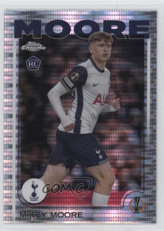 2024 Topps Chrome UEFA Club Competitions Pulsar Refractor Mikey Moore #199 b6y