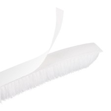 Brosse d'étanchéité pour portes, 20mx0,9cmx0,9cm auto-adhésive blanche