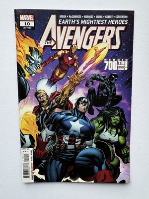 AVENGERS #10 GIANT-SIZE 700TH ISSUE   2018 MARVEL   AARON / McGUINNESS   FN