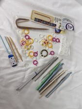 Knitting  Crochet Tool Lot Hooks Needles Stitch Markers Boye Susan Bates