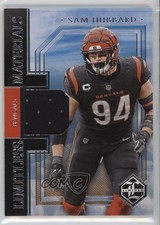 2023 Panini Limited Limitless Materials Silver Spotlight 36/75 Sam Hubbard 12w4