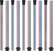 10 Pairs JST SM 4 Pin Connector Plug Male to Female 20cm 22AWG Wires Cable Conne