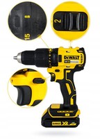 5035048664957 WIERTARKO-WKRĘTARKA Akumulatorowa XR 18V 2*1.5AH LI Dewalt