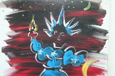 MUSCLE BOUND LIBERTY PAINTING GOVT SHUTDOWN Jr CHARLIE OUTSIDER POLITICAL ARTIST