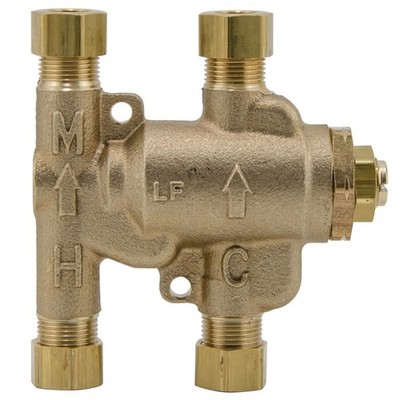 WATTS LFUSG-B-M2 PN: 0204143 3/8'' Compression Thermostatic Mixing Valve, 80-120F