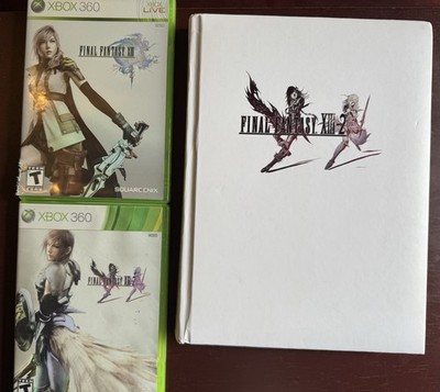 Final Fantasy XIII & XIII-2 Xbox 360 CIB + Collector s Edition Strategy Guide Lo