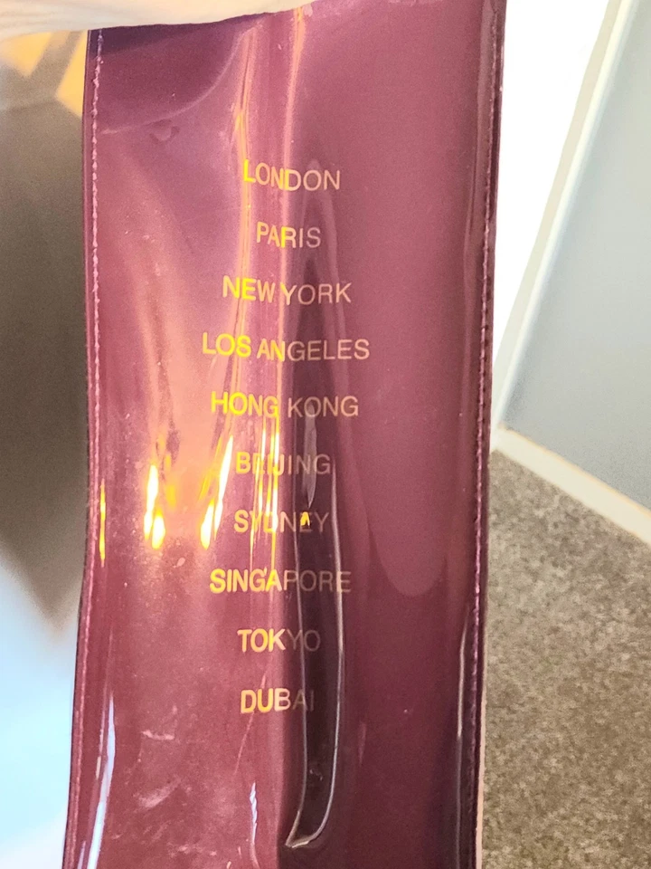 Ted Baker London Plum Icon Patent Tote Bag With Gold Bow - Image 3 of 4