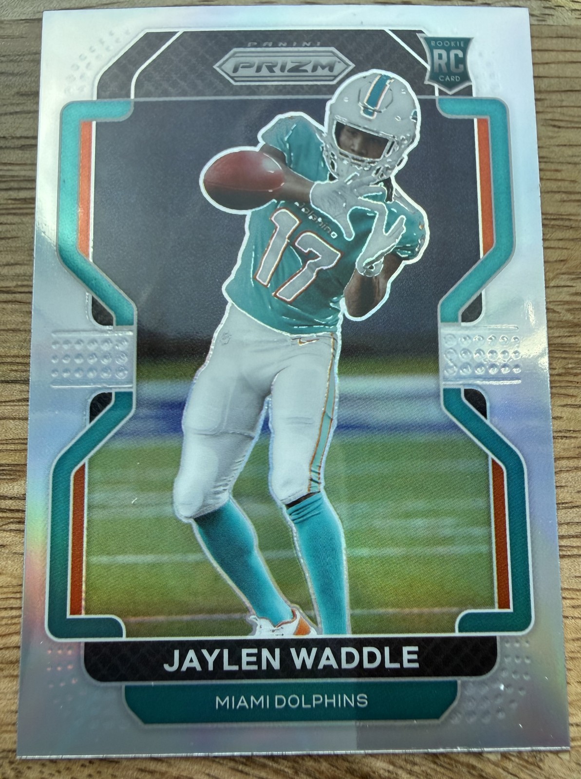 2021 Panini Prizm - Rookie Variation Jaylen Waddle #V-338 Silver Prizm Dolphins