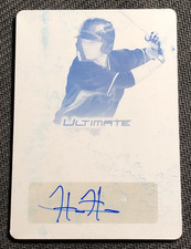 2019 LEAF ULTIMATE DRAFT HUDSON HEAD ROOKIE AUTO PRINTING PLATE #ed 1/1 PADRES
