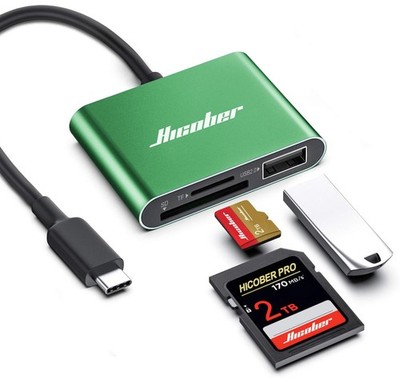USB C to SD Card Reader, Micro SD Memory Card Reader, Type C to SD Card Reade...