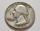 1960-D Washington Quarter • 90% Silver • Circulated • X89
