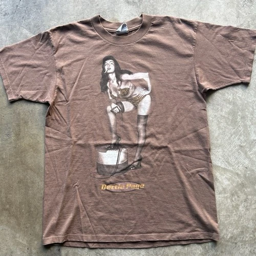90’s Betty Page Cheetah Print BDSM Tee Size XL Vintage vintage concert t-shirt, vintage, size XL, single stitch, B+ condition