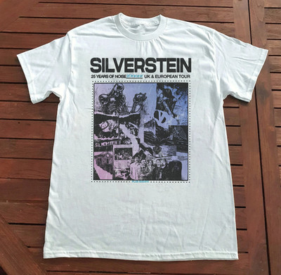 VTG Silverstein Band Tour Concert Heavy Cotton White S-5XL Shirt EN656