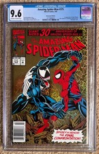 THE AMAZING SPIDER-MAN #375. CGC 9.6 Marvel Comics. 1993. Holo-grafx Cover.