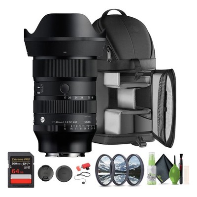 Sigma 17-40mm f/1.8 DC Art Lens (Sony E) Bundle 1