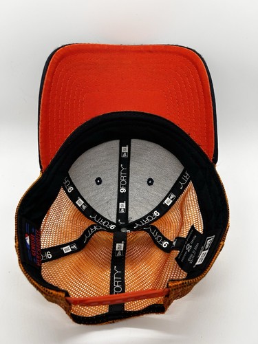 MLB Houston Astros New Era Cap Hat Women Adjustable Black Orange Polyester - Picture 6 of 7
