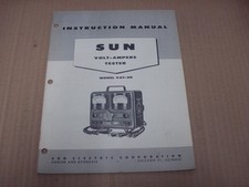 Sun Electric Volt-ampere Tester Model Vat-20 Instruction Manual