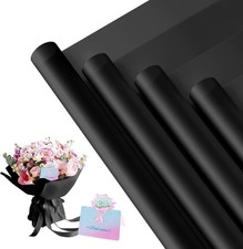 20 Sheets Flower Wrapping Paper, Waterproof Floral Wrapping Paper with Cards for