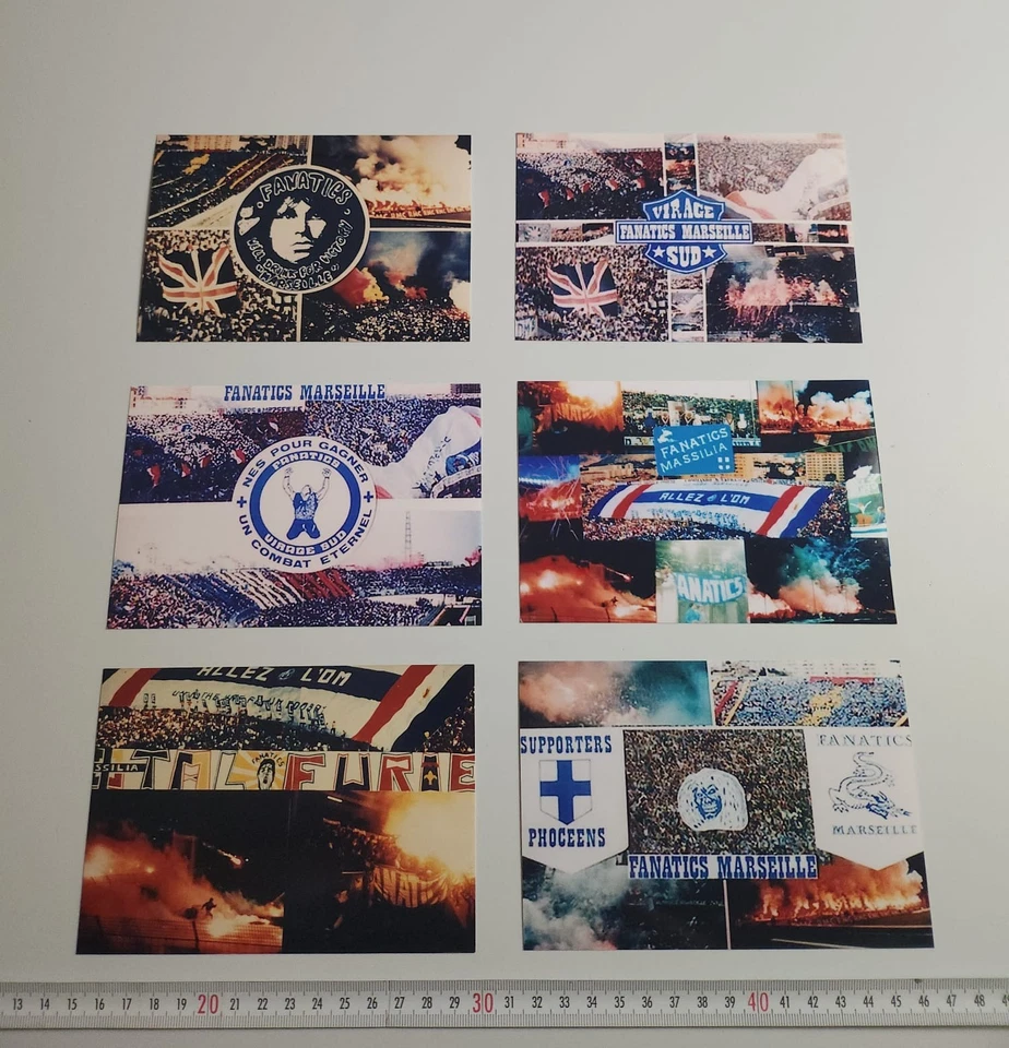 Montage photo Fanatics ultra Marseille foot sticker commando Olympique om virage - Photo 1/1