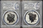 2024-S Morgan & Peace Dollar PCGS Reverse Proof 70 Two Coin Set First Day Issue