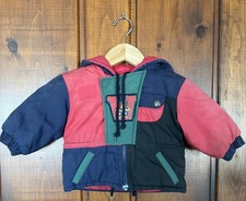 Vintage Weather Tamer Colorblock Hooded Puffer Jacket 18-24 Months