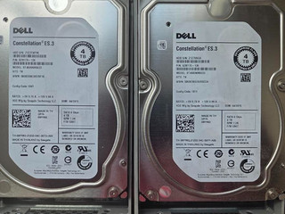 Lot of 2 Dell Constellation SATA 4TB HDD ST4000NM0033