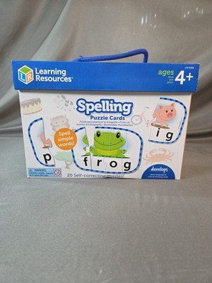Learning Resources Spelling Puzzle Cards, Kindergarten Readiness, Ages 4+ New!