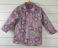 Girls HANNA ANDERSSON Sz 110 - 5 Coat Jacket Purple Paisley Print