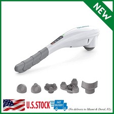 Rechargeable Handheld Back Massager, Cordless Electric Neck Massage Tool for Sho