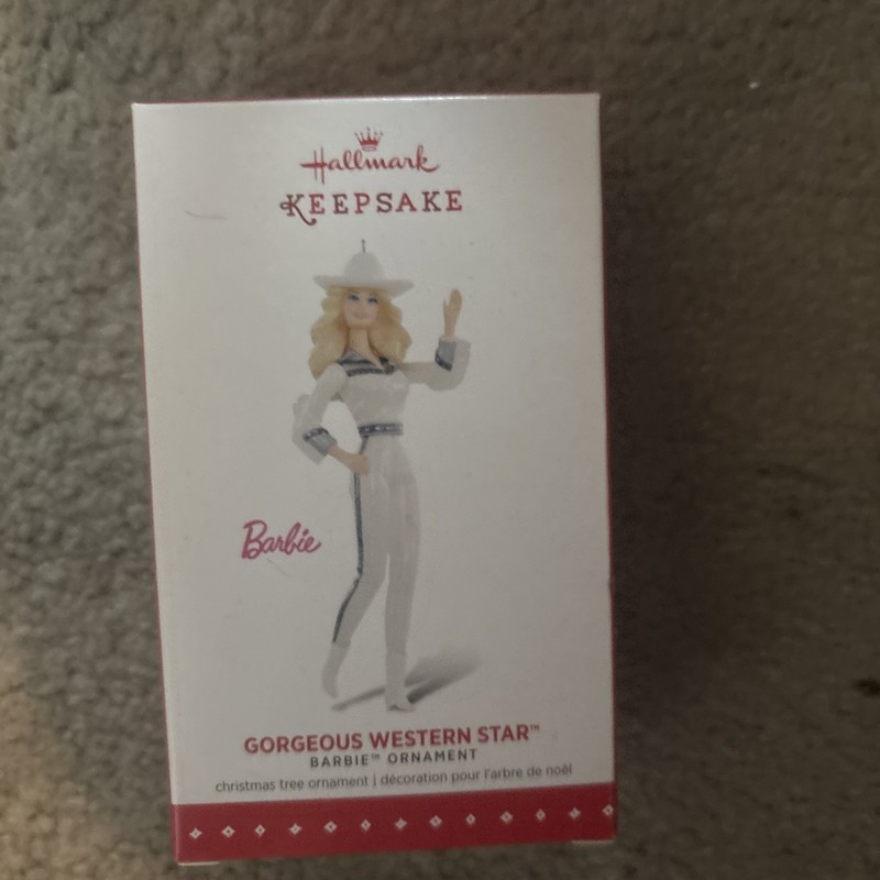 2015 Hallmark Keepsake Barbie Western Star Ornament NMIB