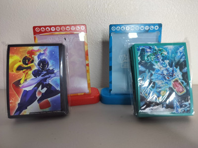 POKEMON SLEEVES & CARD STAND COMBO - Armarouge/Cerludge & Gyarados Bundle SEALED