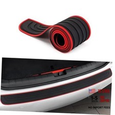 Car Rear Bumper Protector, 41 x 3.5 Inch Rubber Anti-Scratch 35.4 x 3.15 Inch