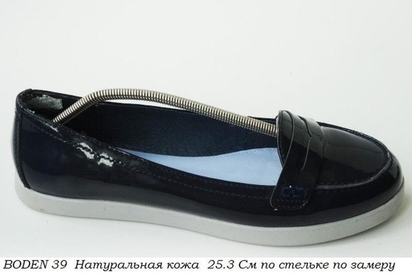 Women Boden Heels Navy Leather 39