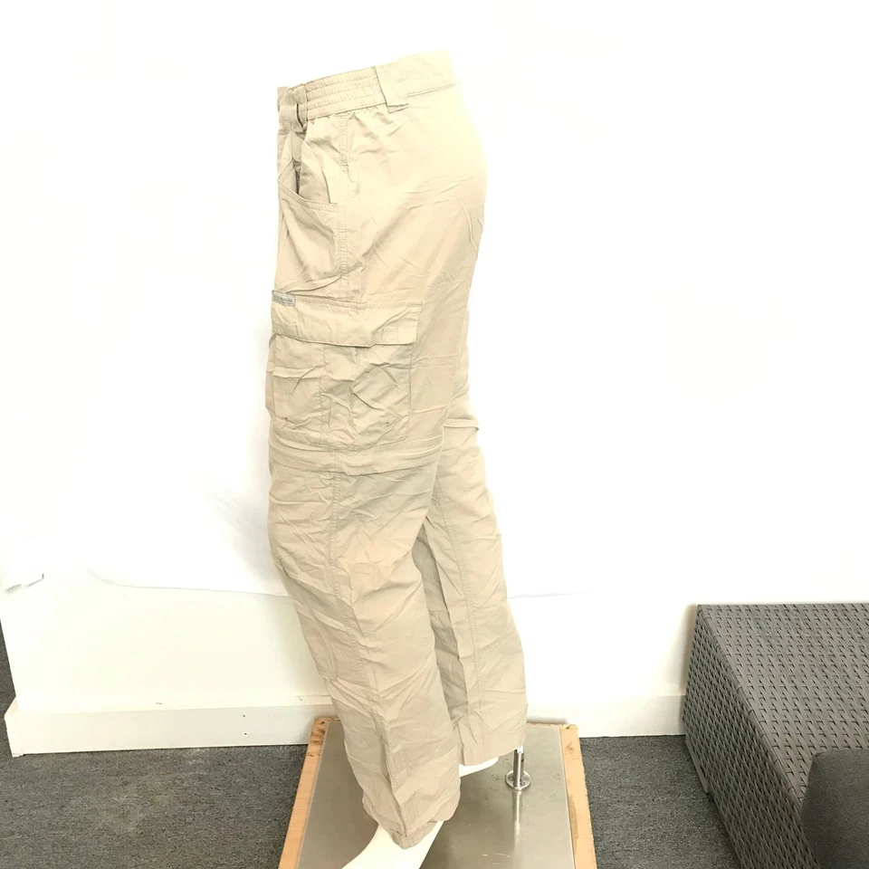 Pantalones convertibles Columbia Titanium para mujer con cremallera caqui talla M Foto 3 de 4