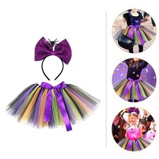  Costumi Halloween Bambina Gonna Arcobaleno Fascia Per Capelli Di