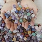 8.7LB 700Pcs Tiny Natural Quartz Crystal Jasper Square Mixed Gem Stones Healing — photo 5