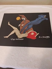 TRIBUTE TO OZZY OSBOURNE ABSTRACT & CUBISM PORTRAIT PAINTING 12X16(THE UNTAMED)