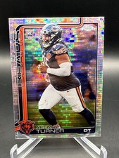 2025 Topps Chrome Football Shemar Turner #303 Rookie Pulsar CHICAGO BEARS