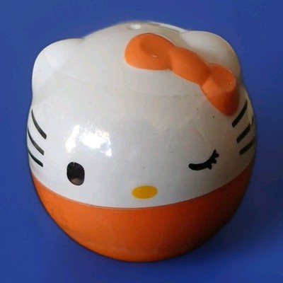 New Cute Sanrio Orange/white Hello Kitty Coin & Charm  Capsule