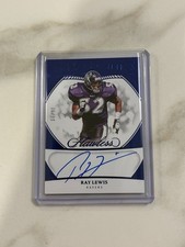 Ray Lewis 2025 Panini Flawless Auto /10 All-Pro Ink SSP Ravens HOF