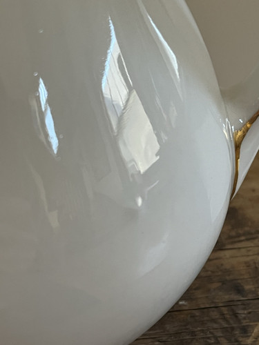 Antike Haviland Limoges Teekanne Kaffeekanne H&Co Weißgoldrand - Bild 7 von 23