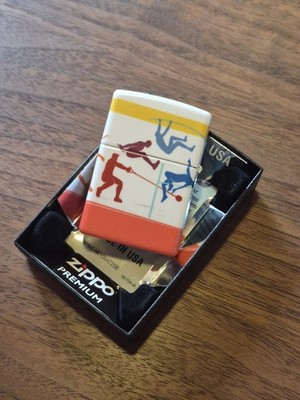 :  ZIPPO  Track & Field  540° | Olympic I neu, OVP, winziger Lackfehl.32  heut!