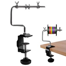 Fishing Line Spooler Winder with Clamp Adjustable Stable Reel Black
