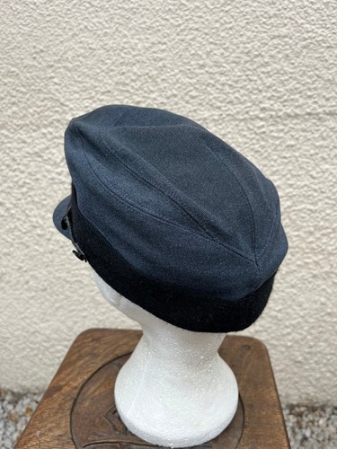 Vintage Wool WRAF Womens Royal Air Force Officer Visor Cap RAF WAAF-Size 57 - Picture 4 of 5