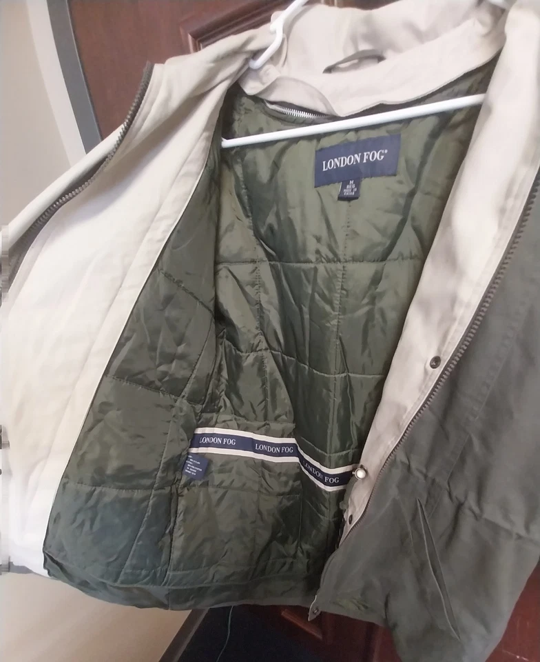 Abrigo London Fog Mujer Mediano Con Capucha Desmontable, LEER, VER FOTOS! Foto 4 de 4