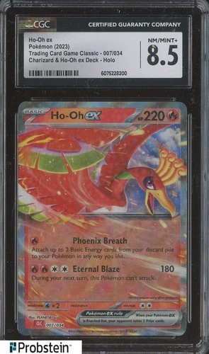 2023 Pokemon Classic Charizard & Ho-Oh Deck #007 Ho-Oh ex CGC 8.5 NM-MT+