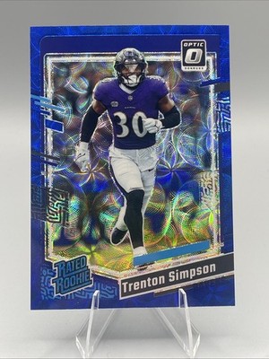 2023 Optic Rated Rookie Blue Scope Prizm Trenton Simpson (RC)  #209