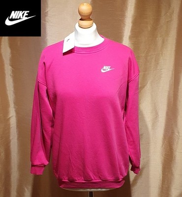 NEU Nike Mädchen rosa Sweatshirt Größe L 11-12 Jahre Rundhalsausschnitt Pullover UVP £60