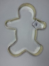 Jumbo Gingerbread Man Metal Cookie Cutter 11" X 8" Giant Christmas Fabulous Home